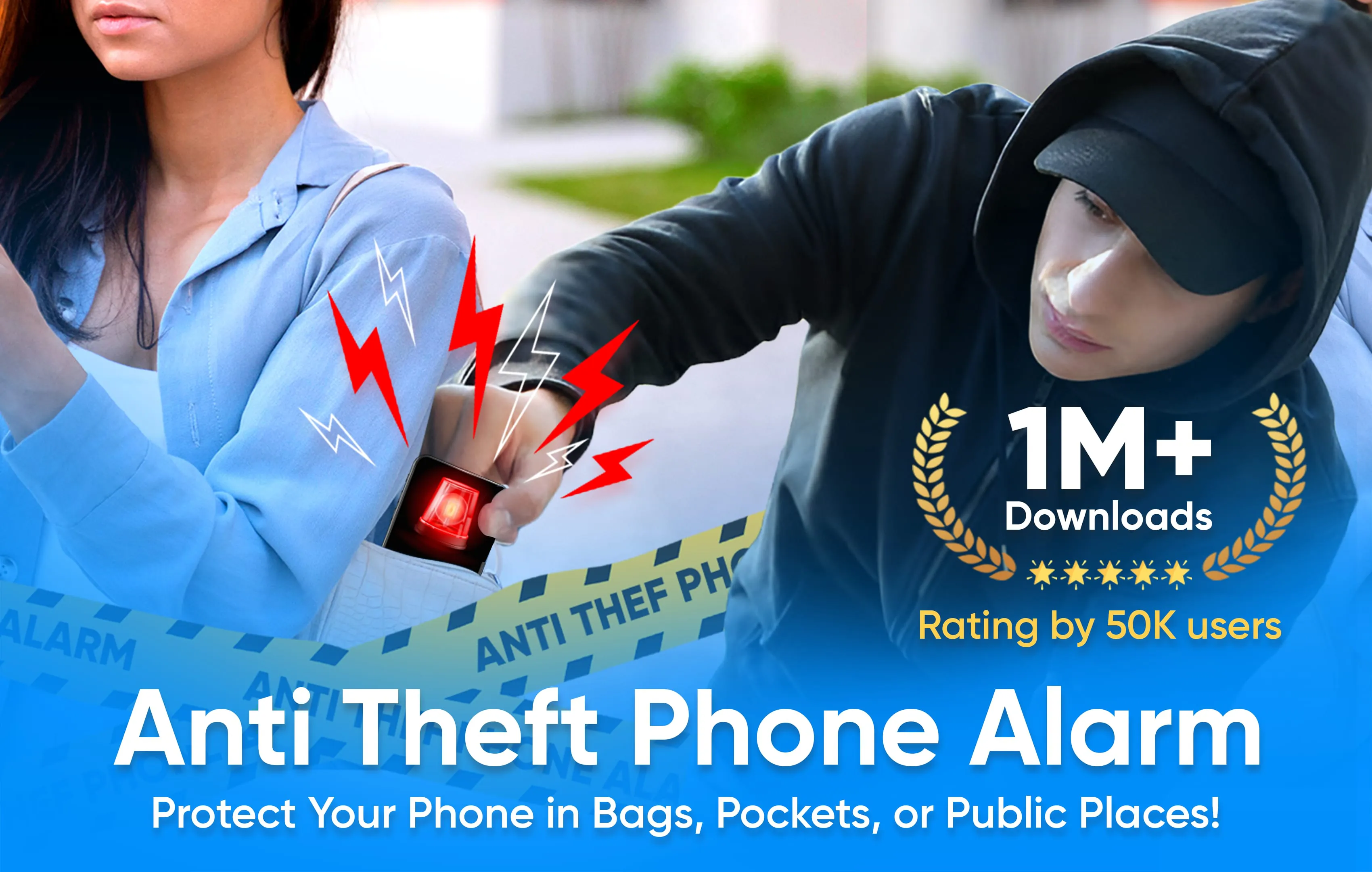 Touch alarm – Anti theft app