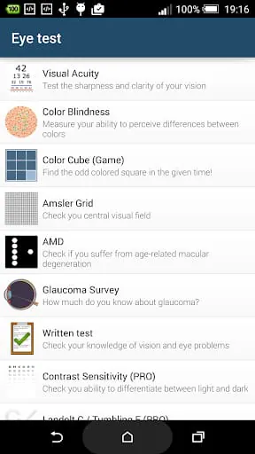 Eye test