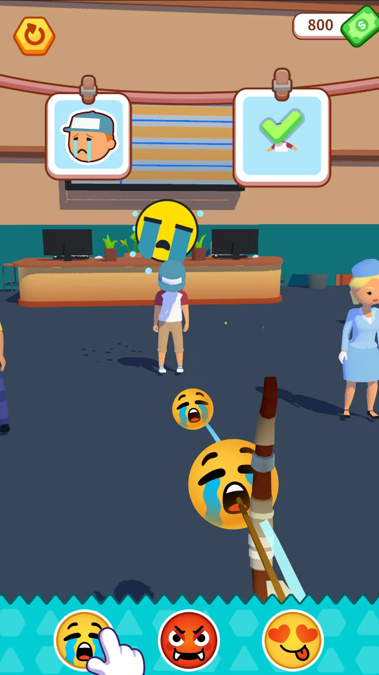 Emoticon Arrow Shoot