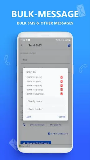 AUTO MESSAGE send response sms