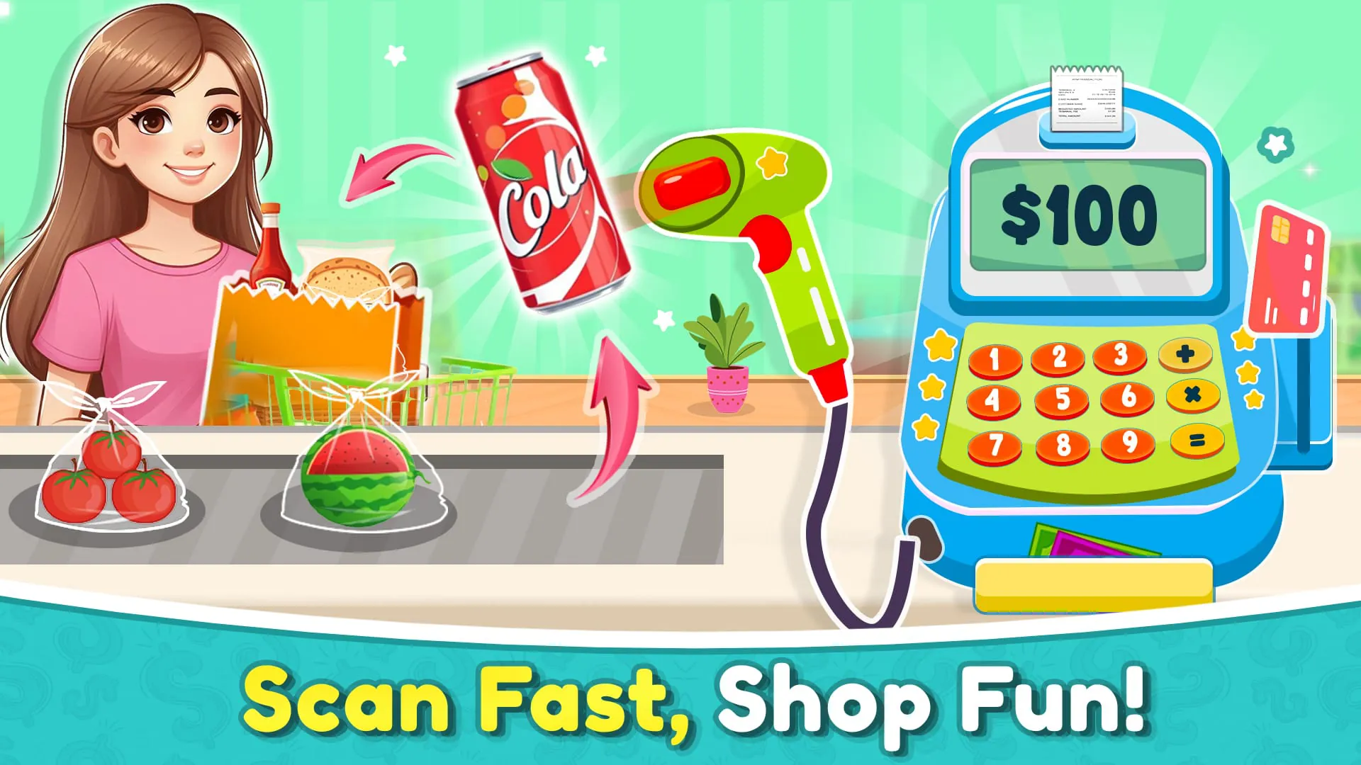 Grocery Market Cashier Store