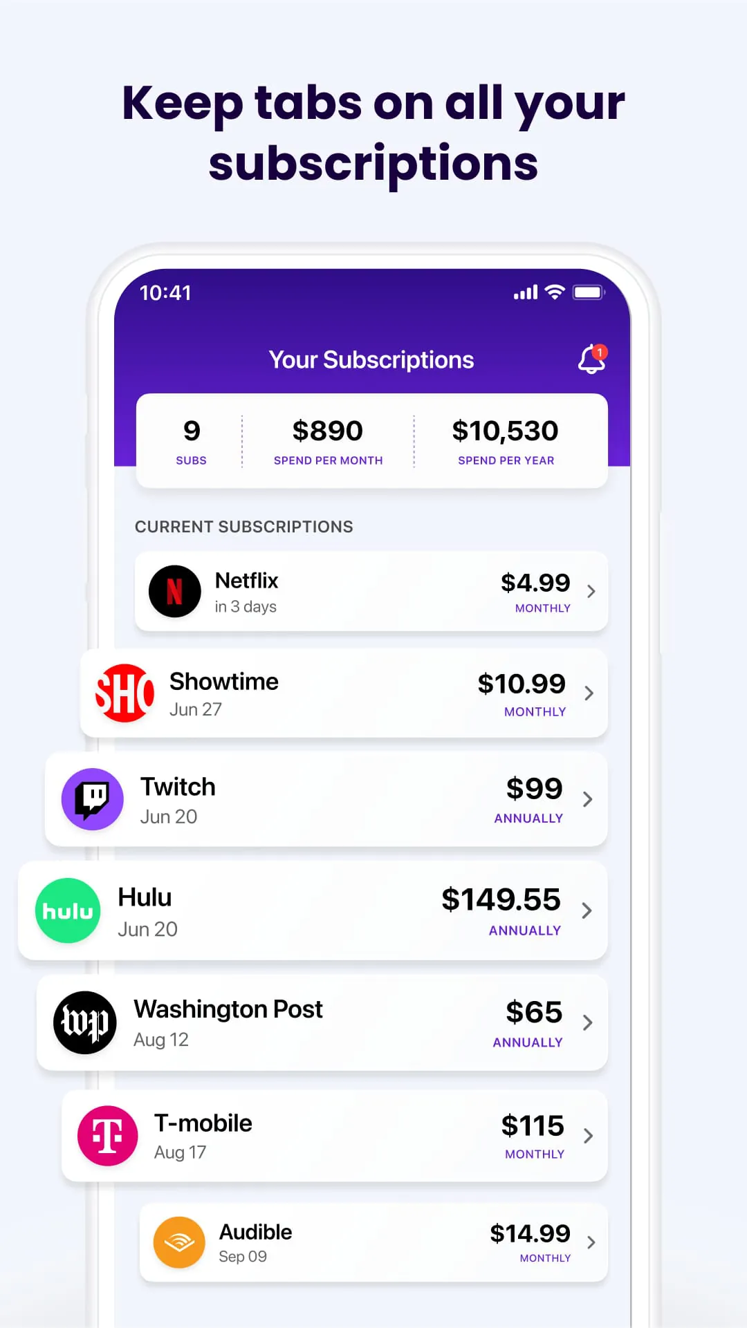 Subscription Stopper & Manager