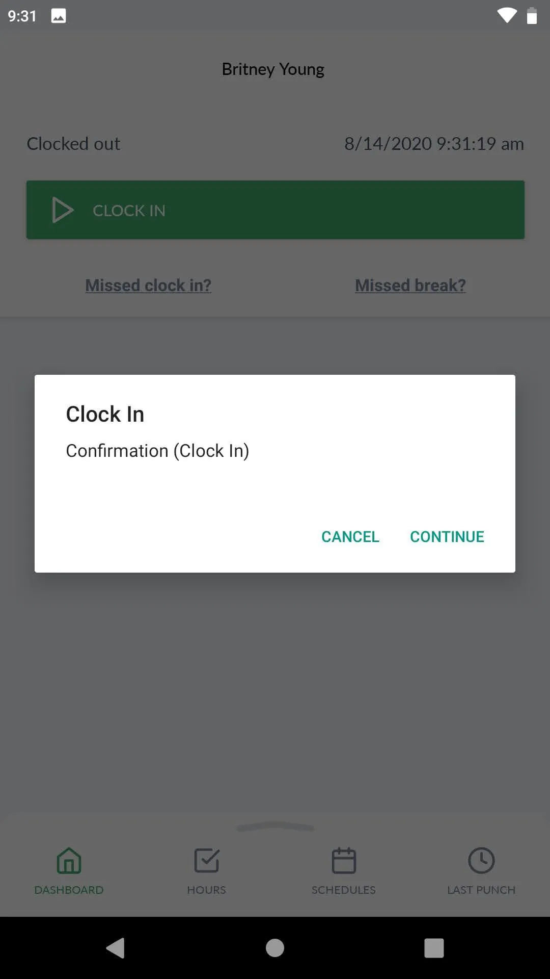 TimeClock Plus Clock