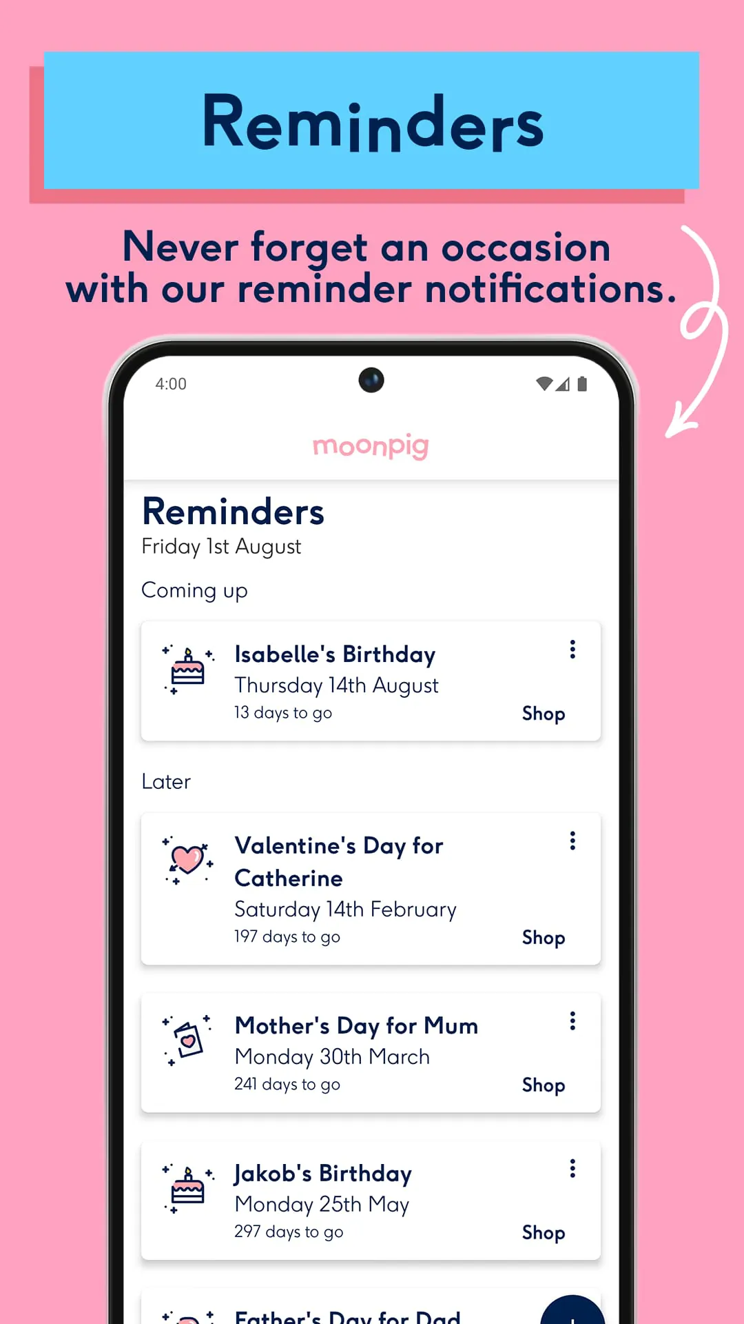 Moonpig Birthday Cards & Gifts