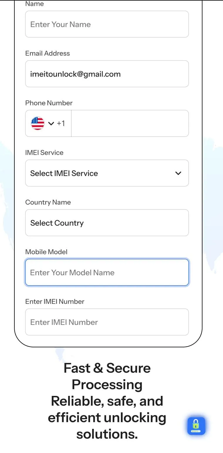 Unlock IMEI