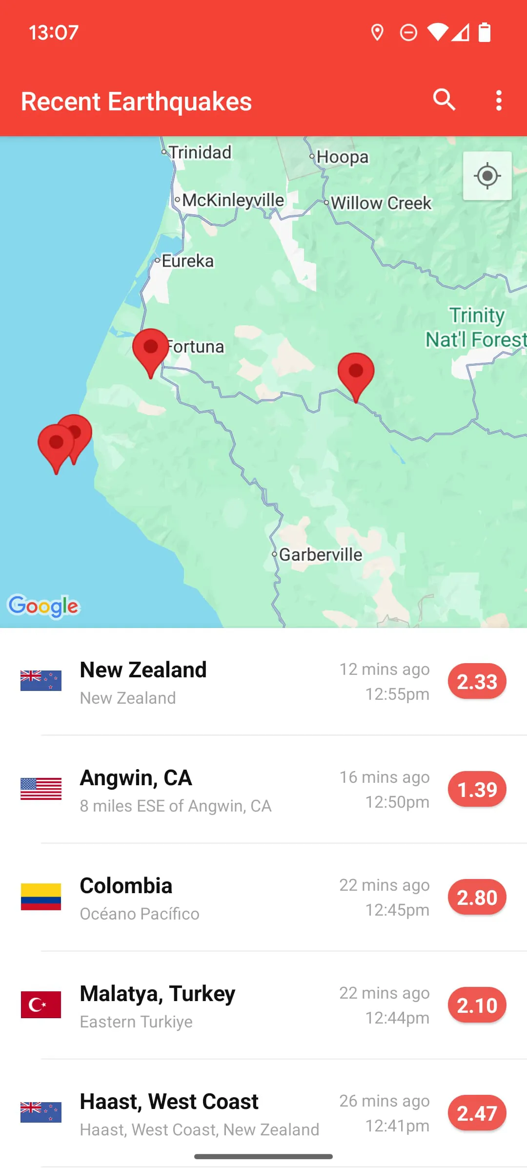 My Earthquake Alerts