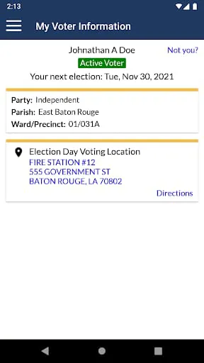 GeauxVote Mobile