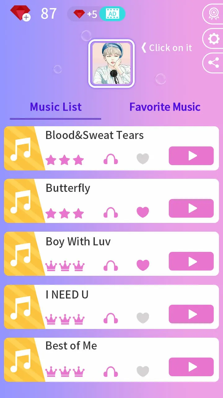 Kpop Music Game