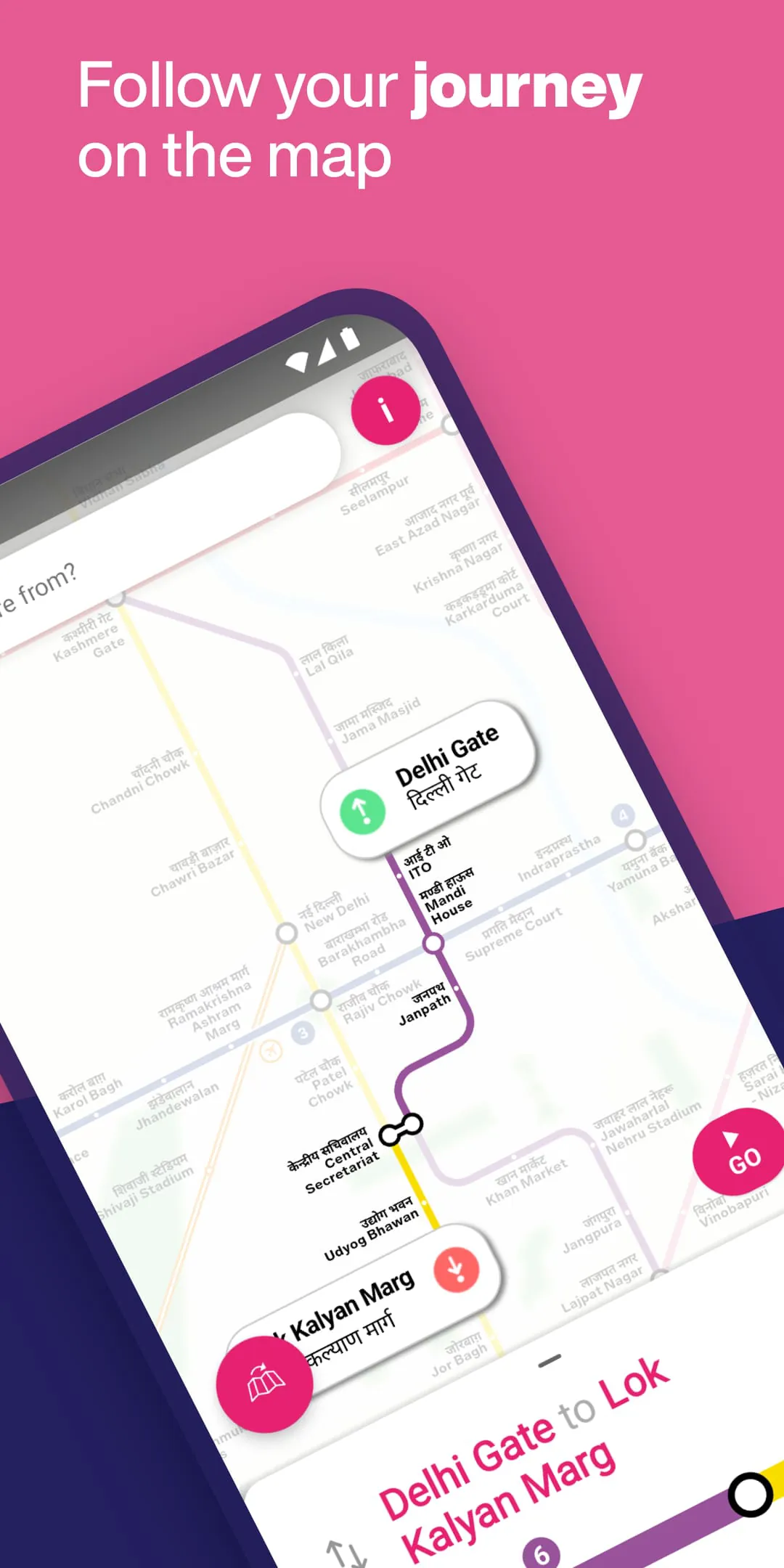 Delhi Subway Map & Routing