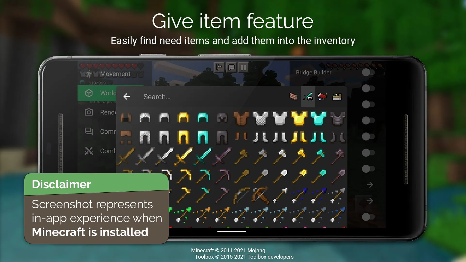 Toolbox for Minecraft
