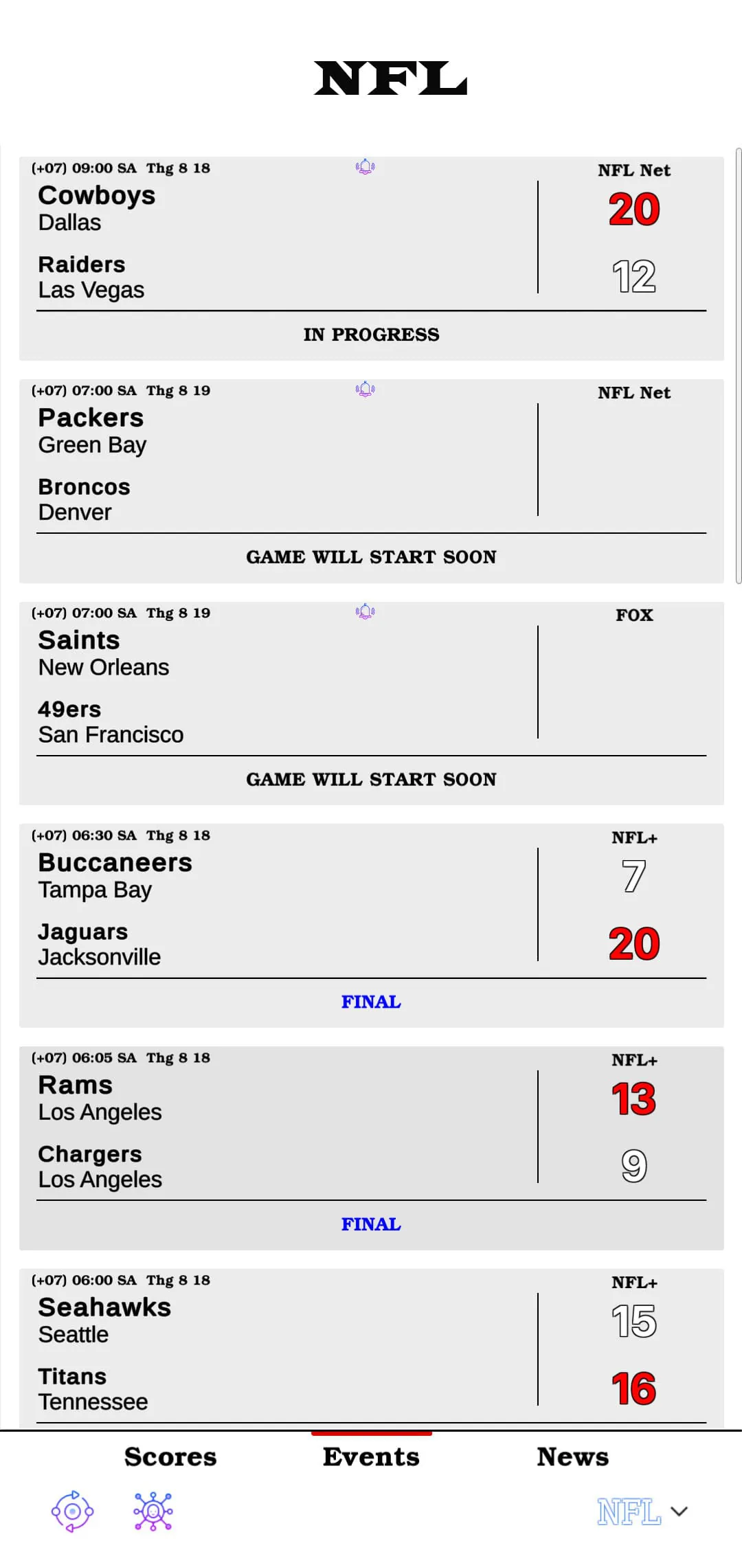 Live Sports