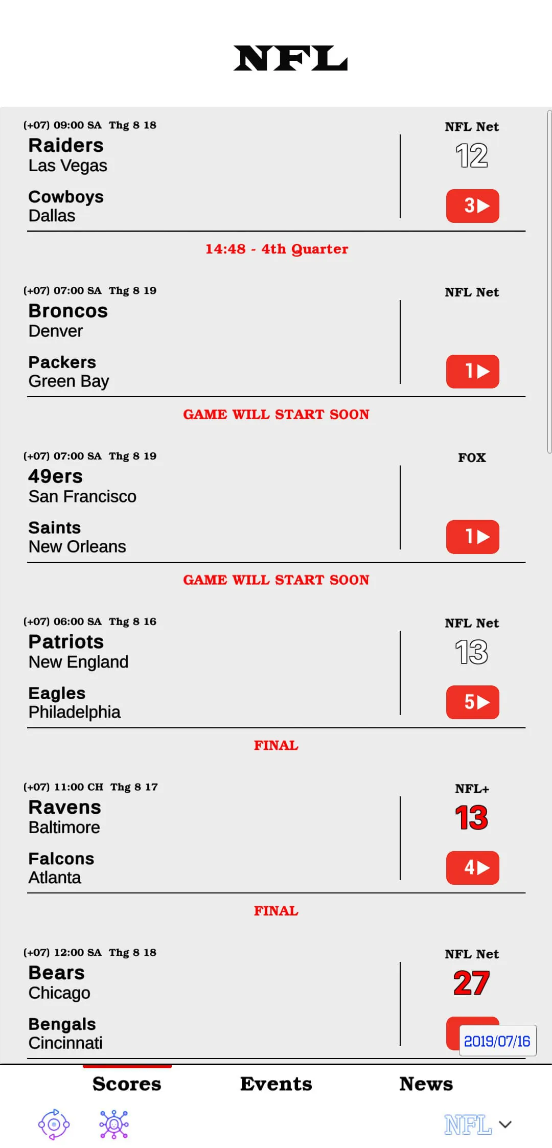 Live Sports