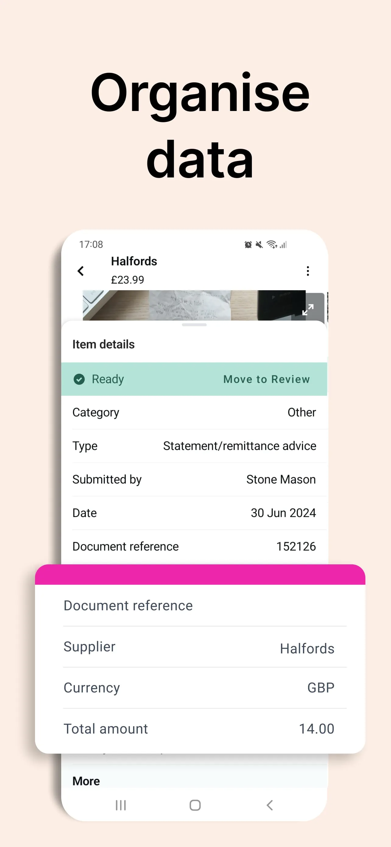 Receipt Tracker App