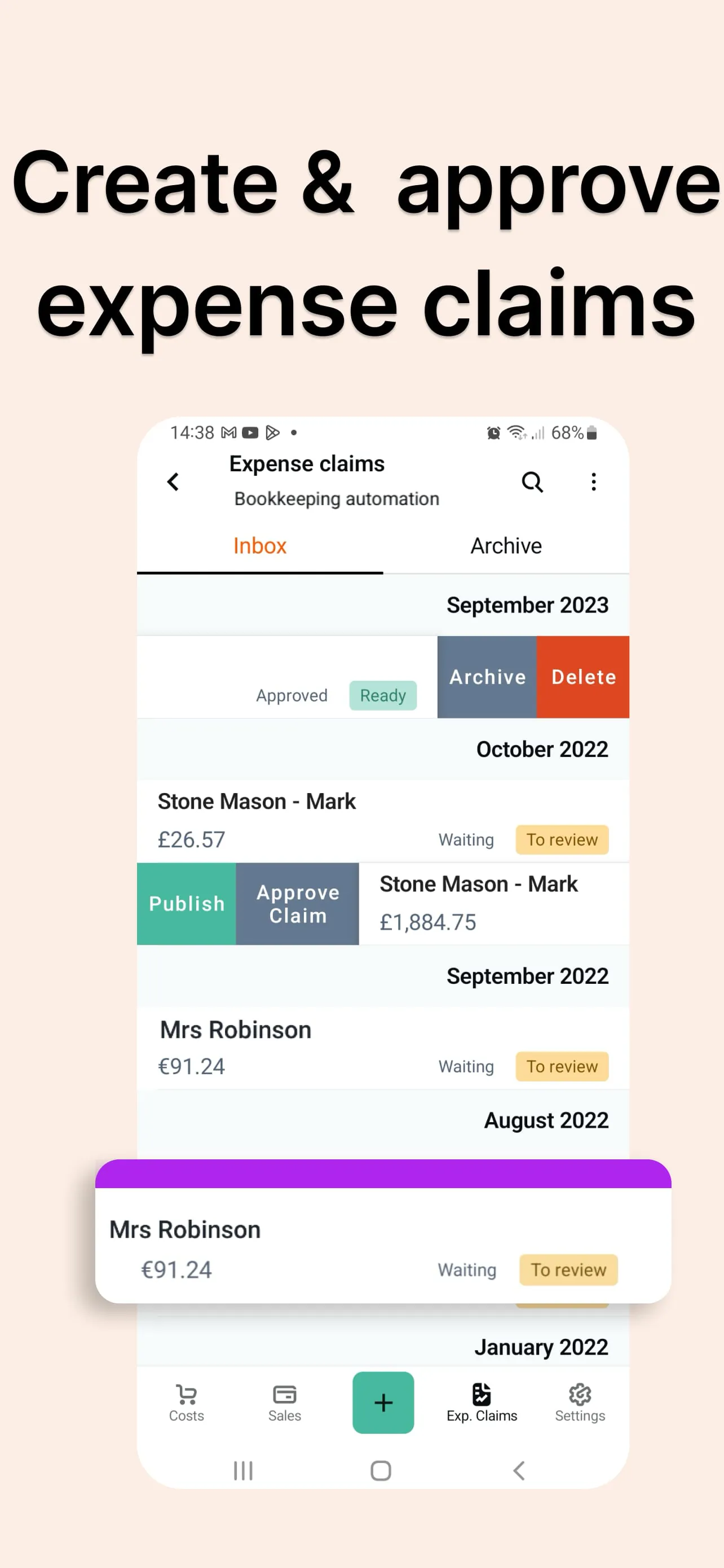 Receipt Tracker App