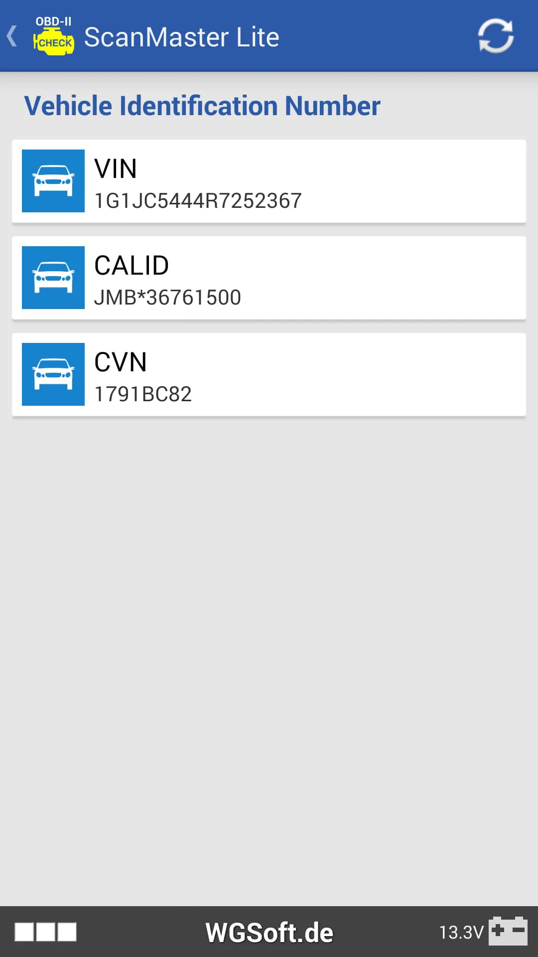 ScanMaster for ELM327 OBD
