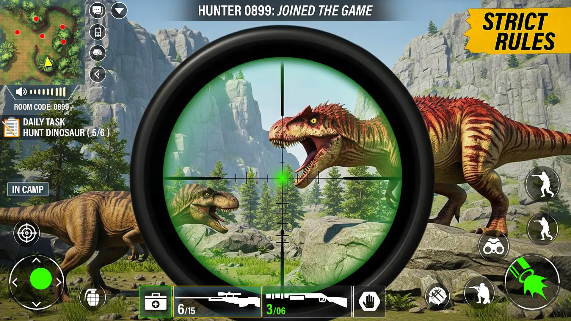 Wild Dinosaur Hunting Zoo Game