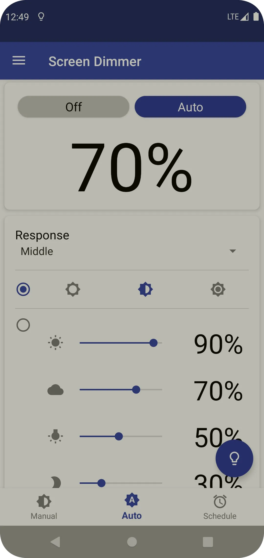Auto Screen Dimmer