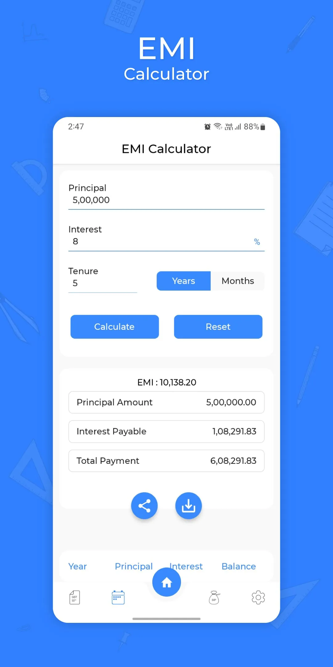 EMI Calculator