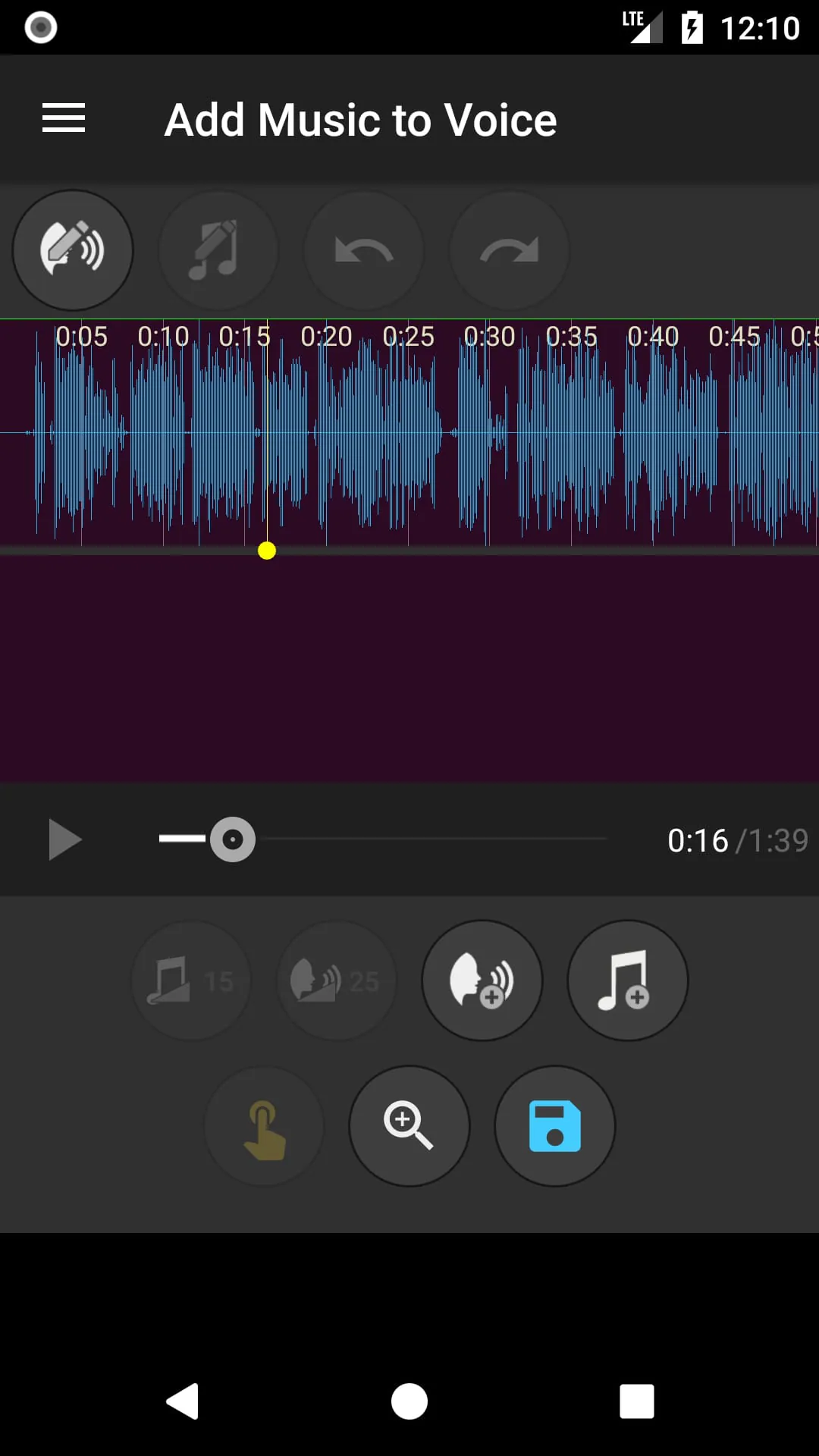Add Music to Voice