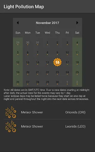 Light Pollution Map