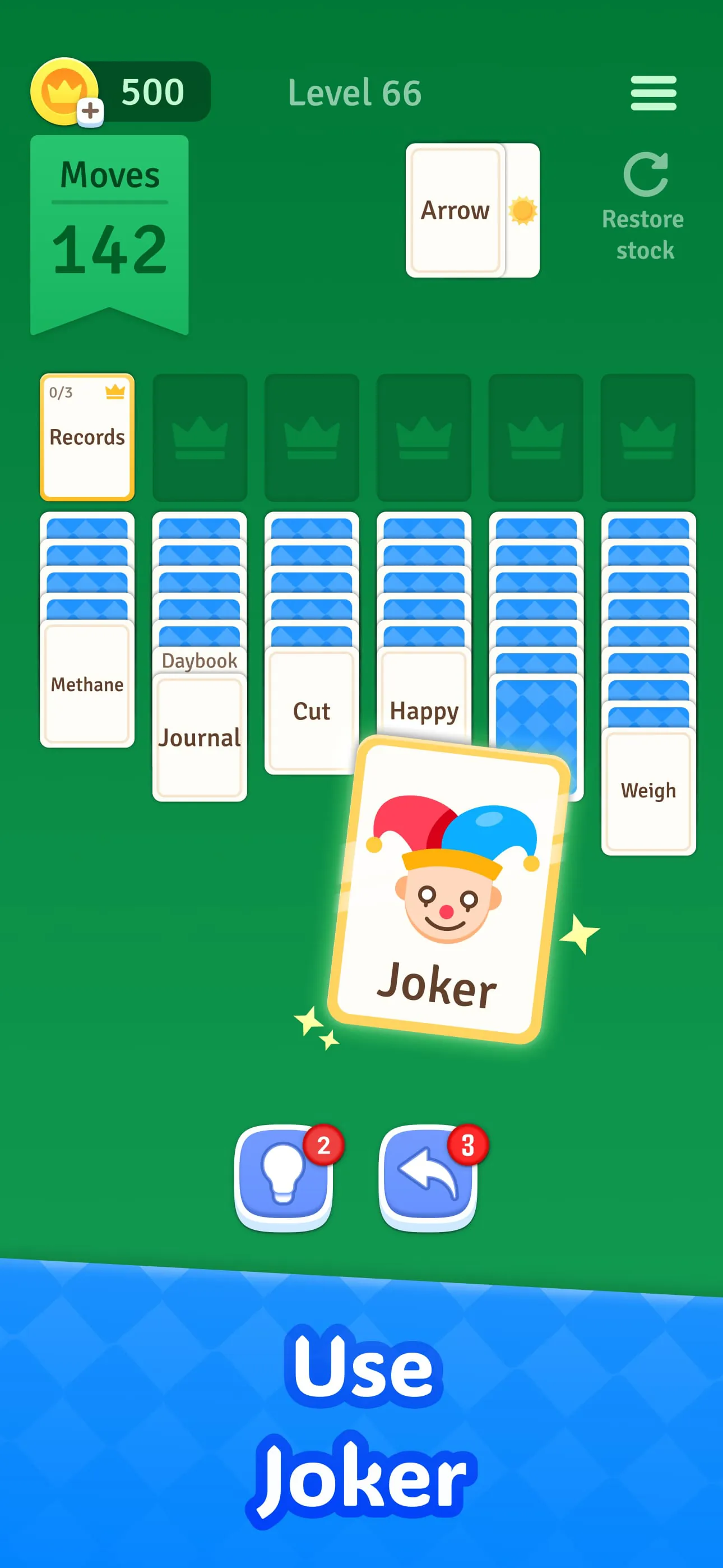 Solitaire Associations Journey