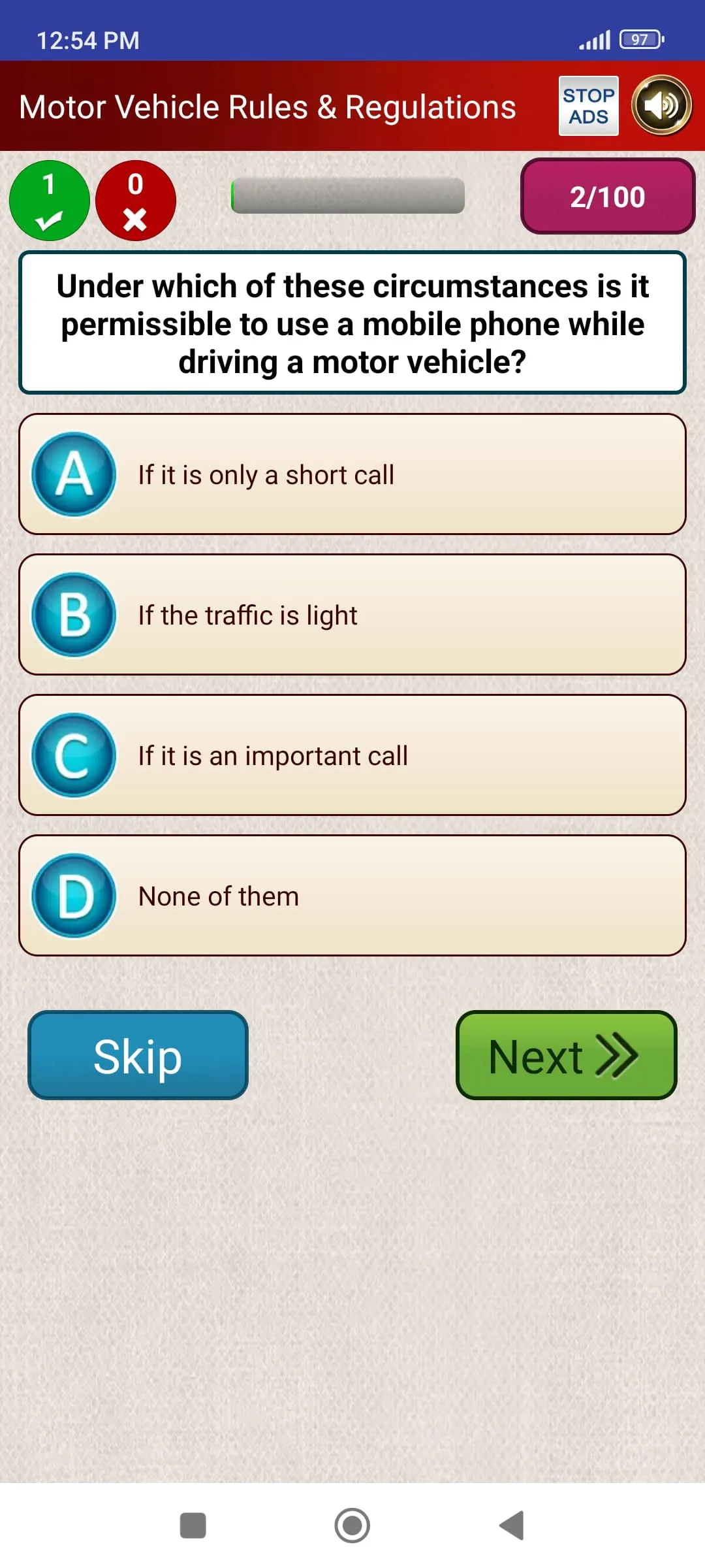 Driving Licence Practice Tests