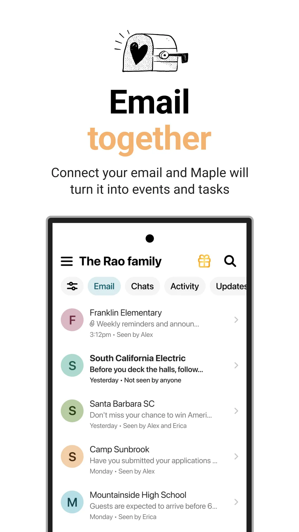 Maple Family Organizer