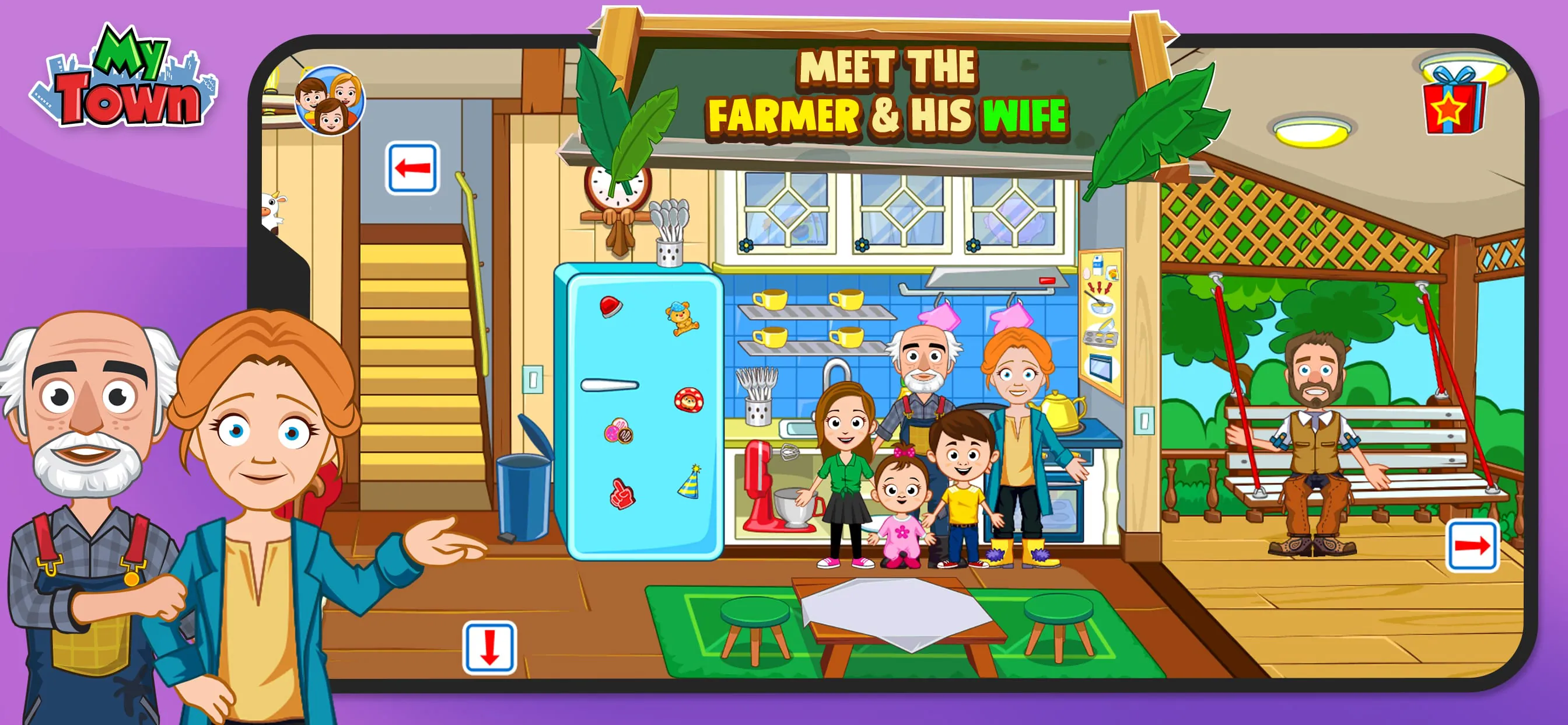 My Town Farm Animal game