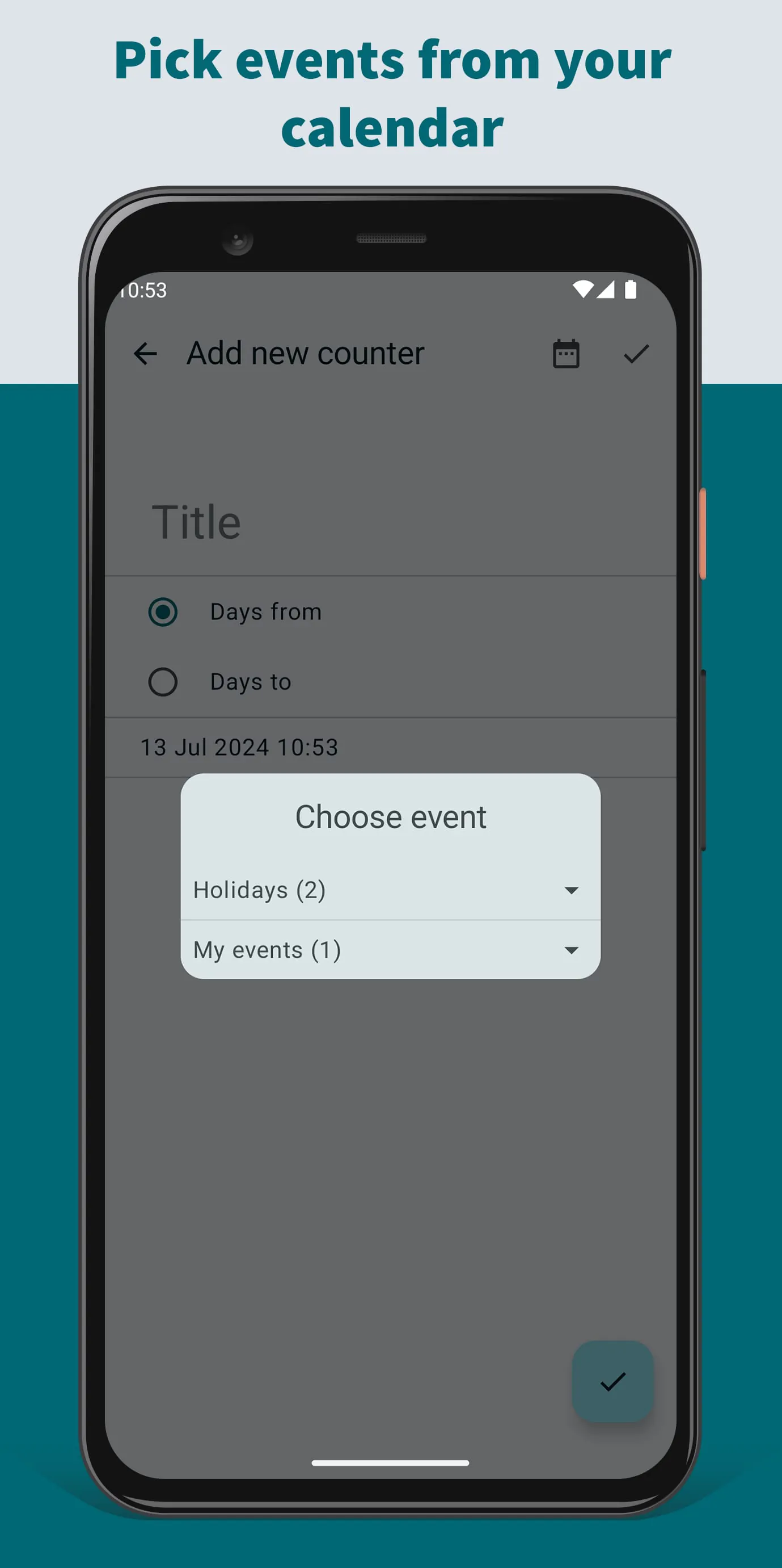 Simple Days Counter