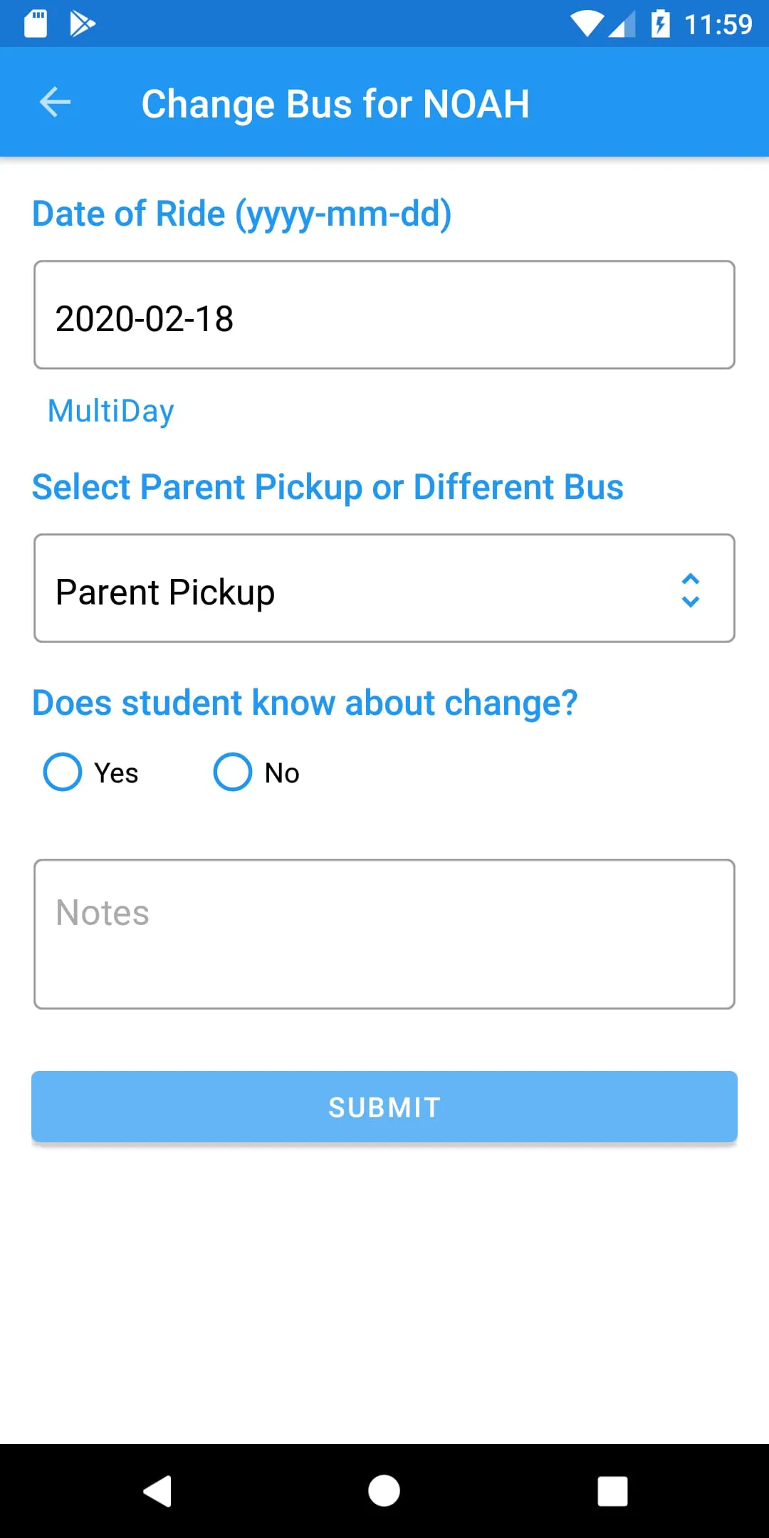 NFT Parent View