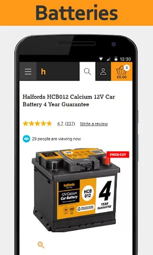 Outlet for Halfords