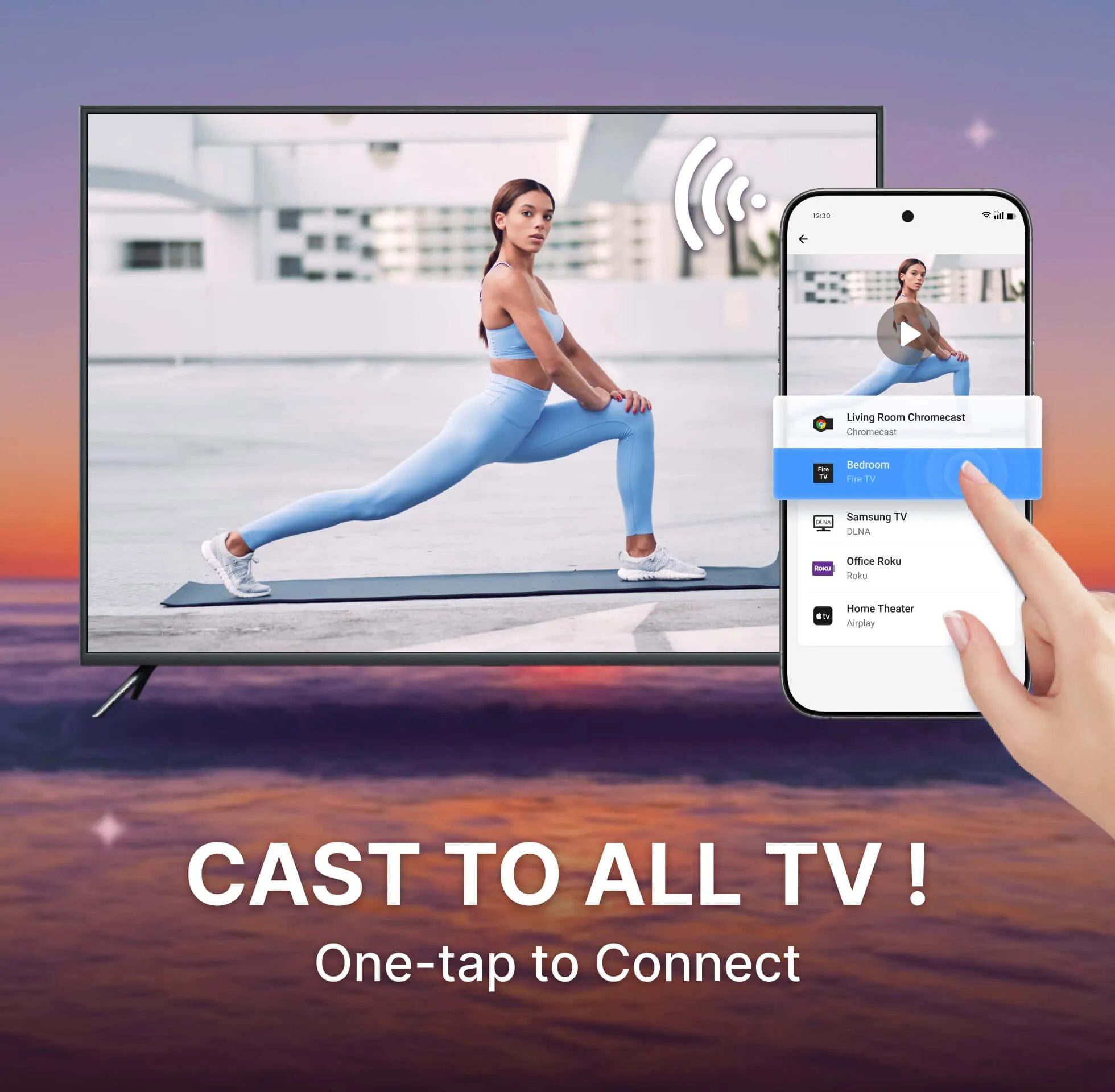 Cast to TV