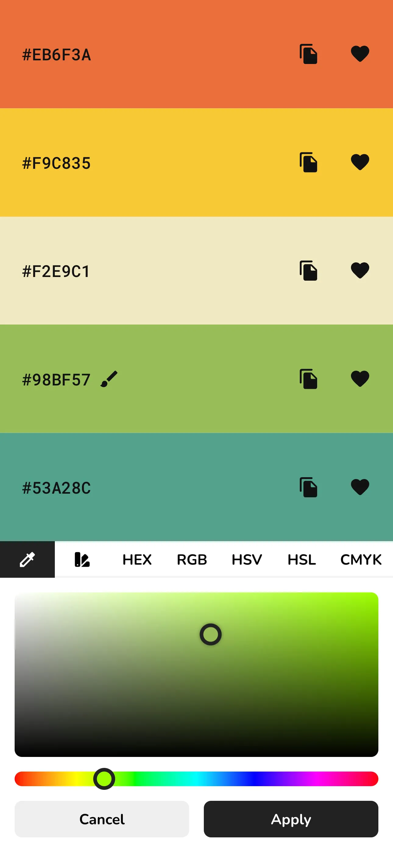 Pigments Color Palette Creator