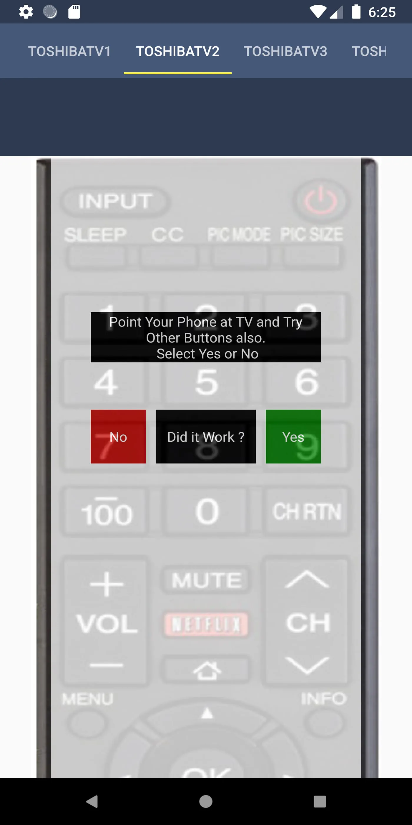 Toshiba TV Remote Control