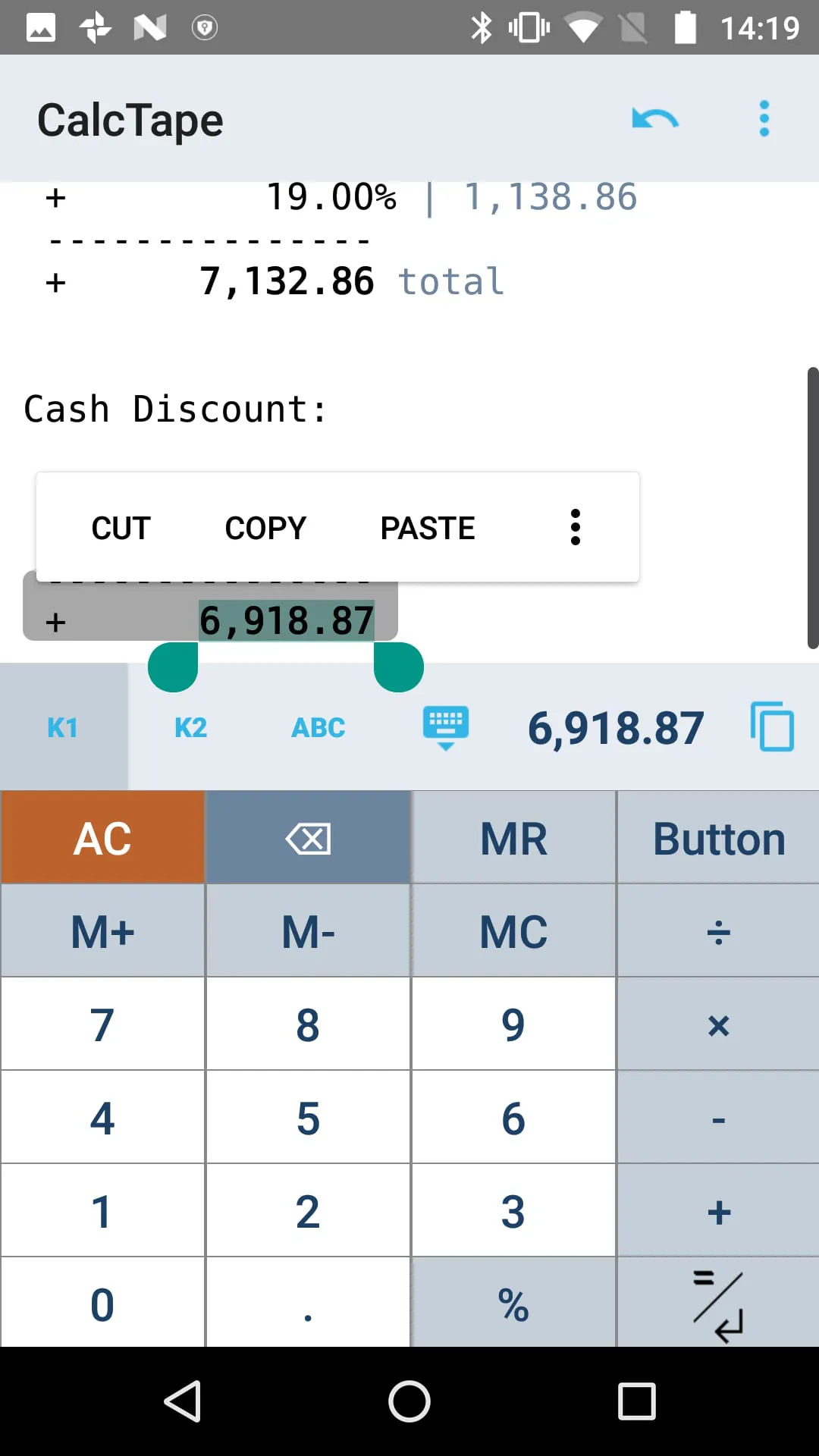 CalcTape Calculator with Tape