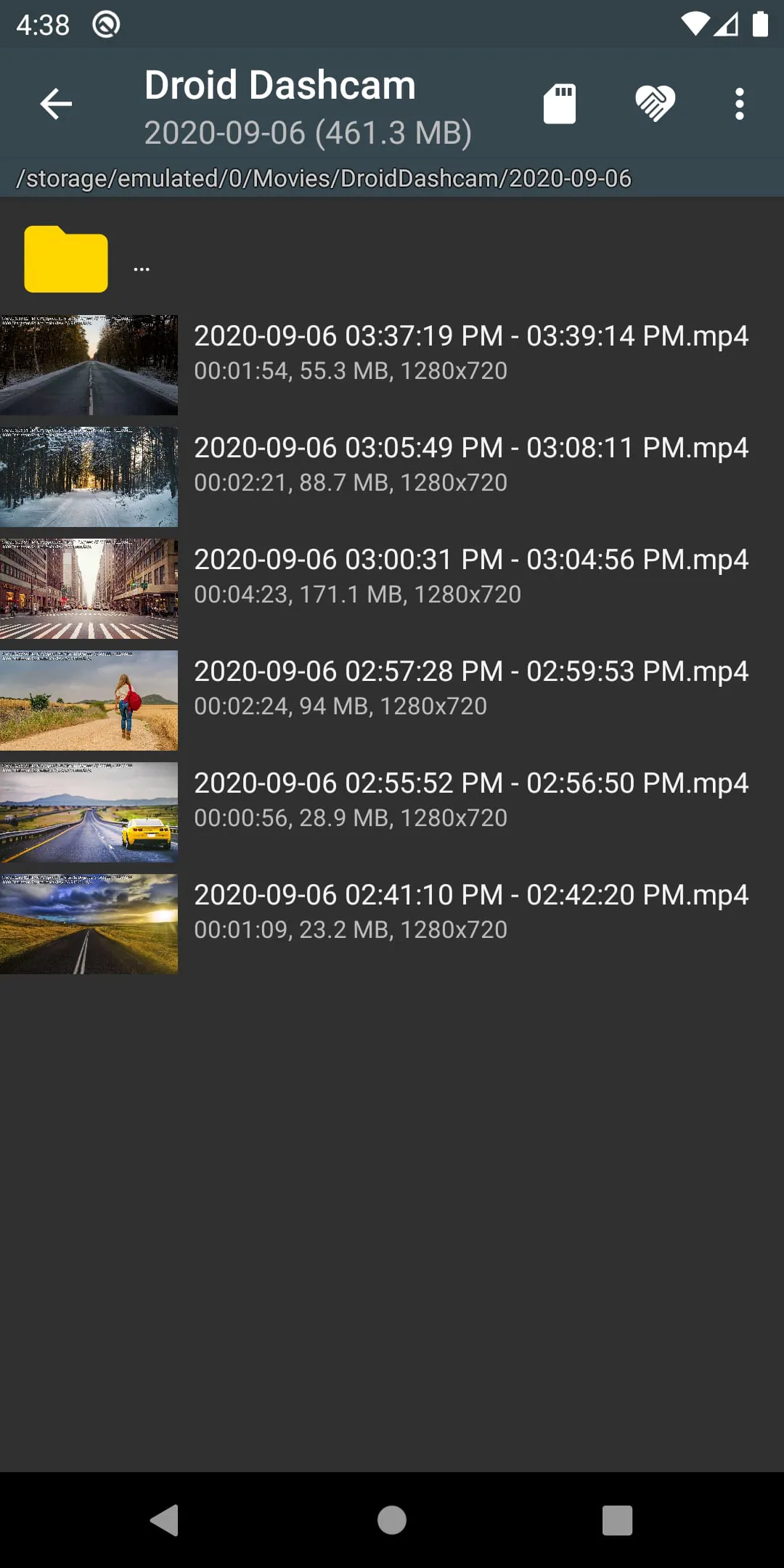 Droid Dashcam