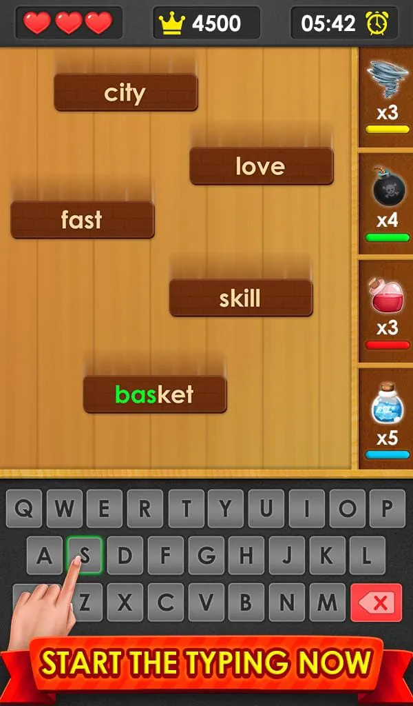 Typing Master Word Typing Game