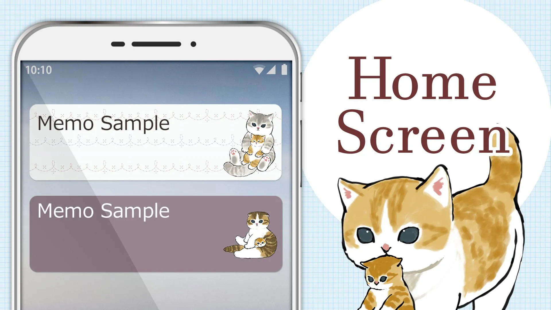 Notepad Cute Cats by mofusand