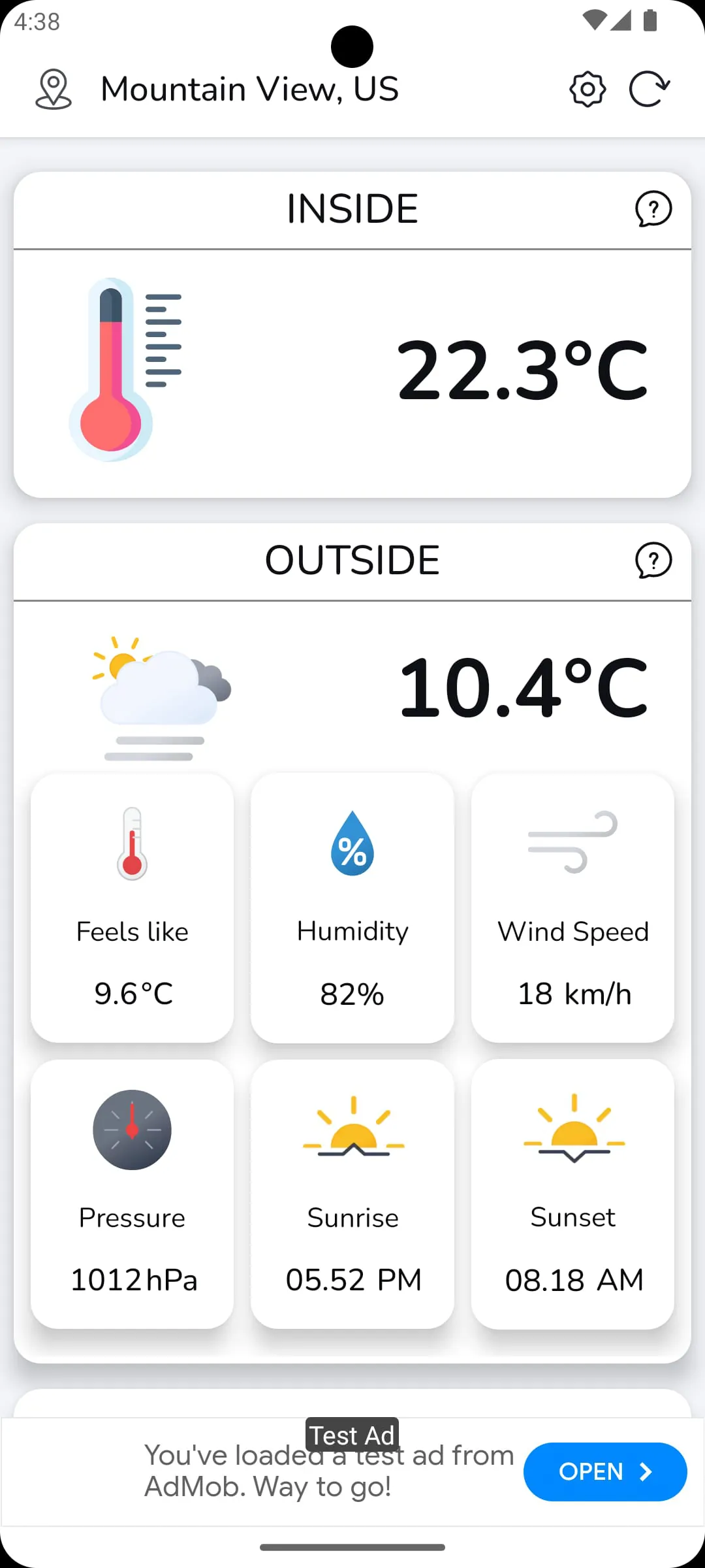 Real thermometer