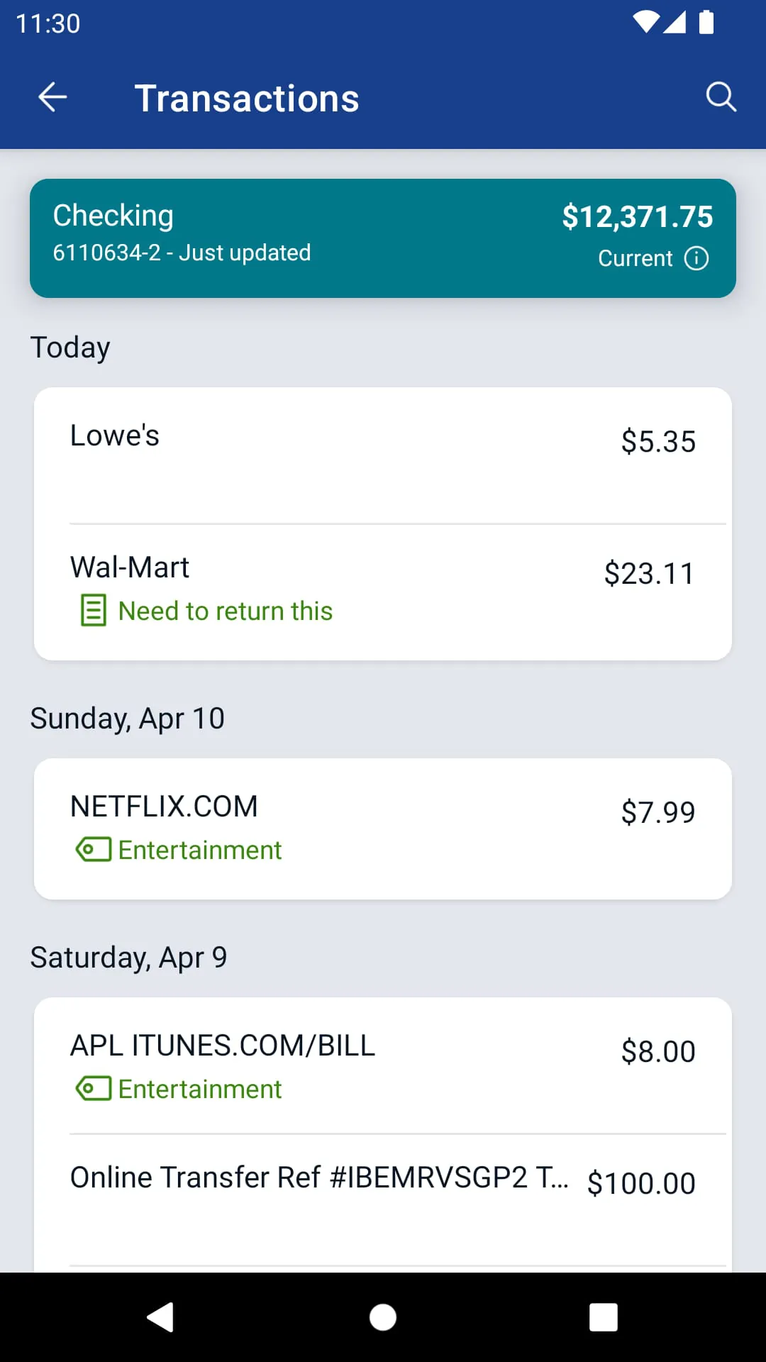 Bread Savings