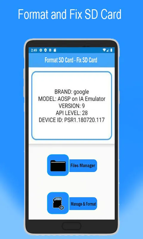 Format SD Card