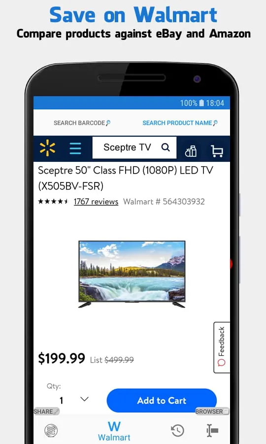 Barcode Scanner for Walmart