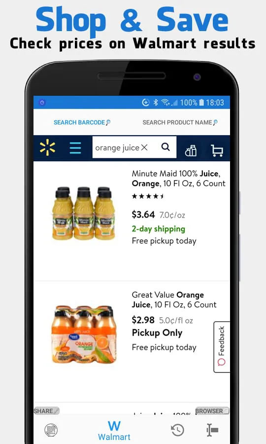 Barcode Scanner for Walmart