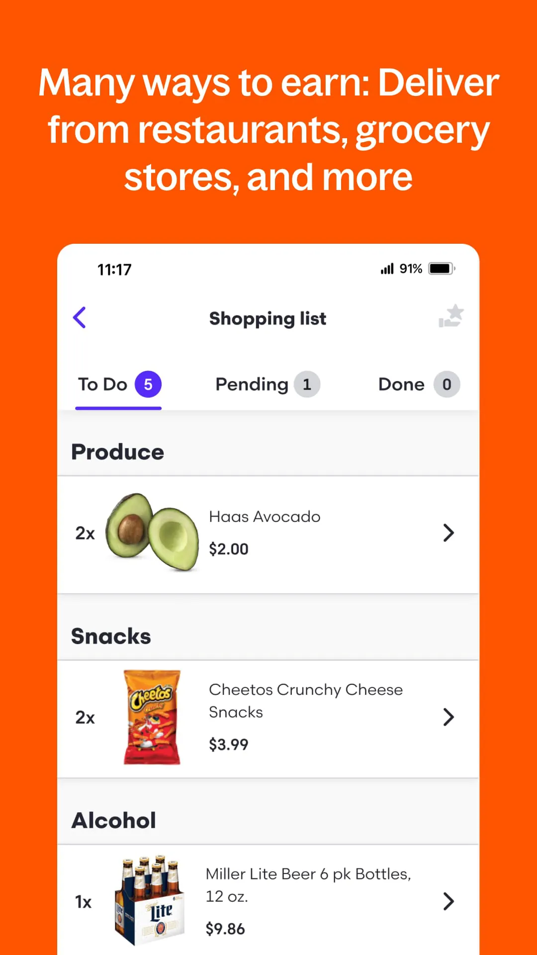 Grubhub for Drivers