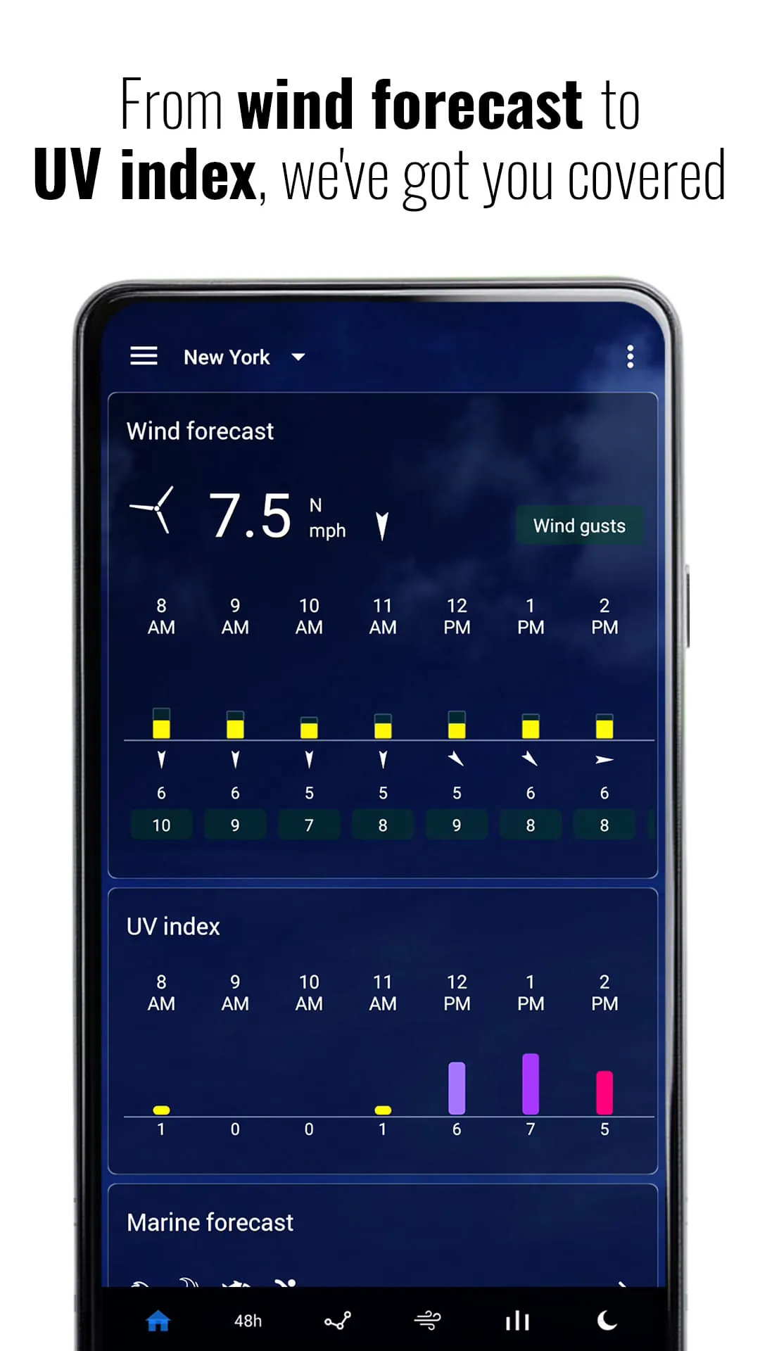 Transparent clock and weather