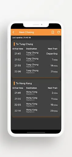 MTR Arrival Time