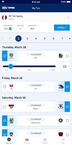 AFL Tipping