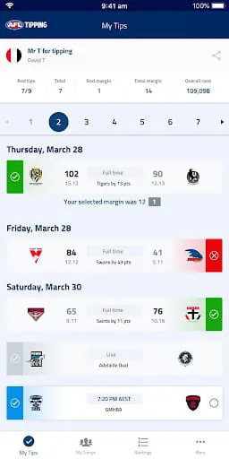AFL Tipping