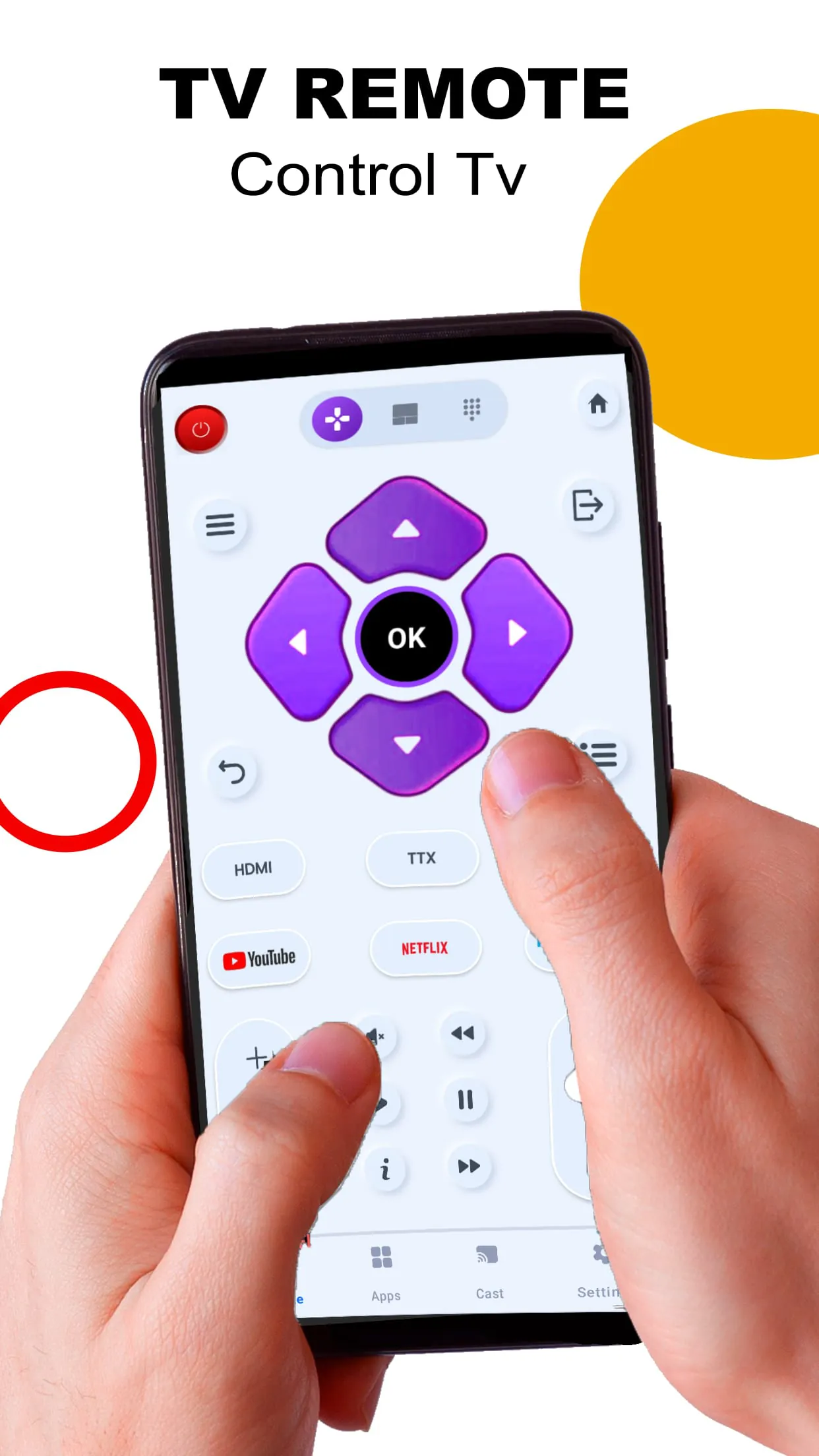 Mirror Screen To Roku Smart TV