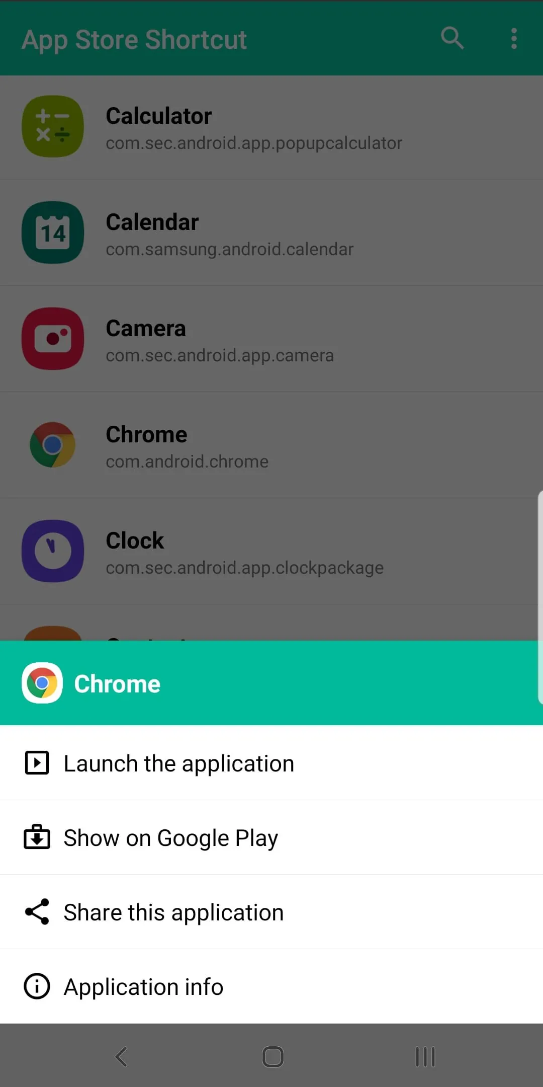 App Store Shortcut
